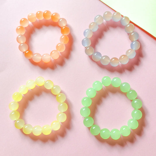 Vitality Bead Stackables - 4-Tone Layered Bracelet Set for Effortless Style